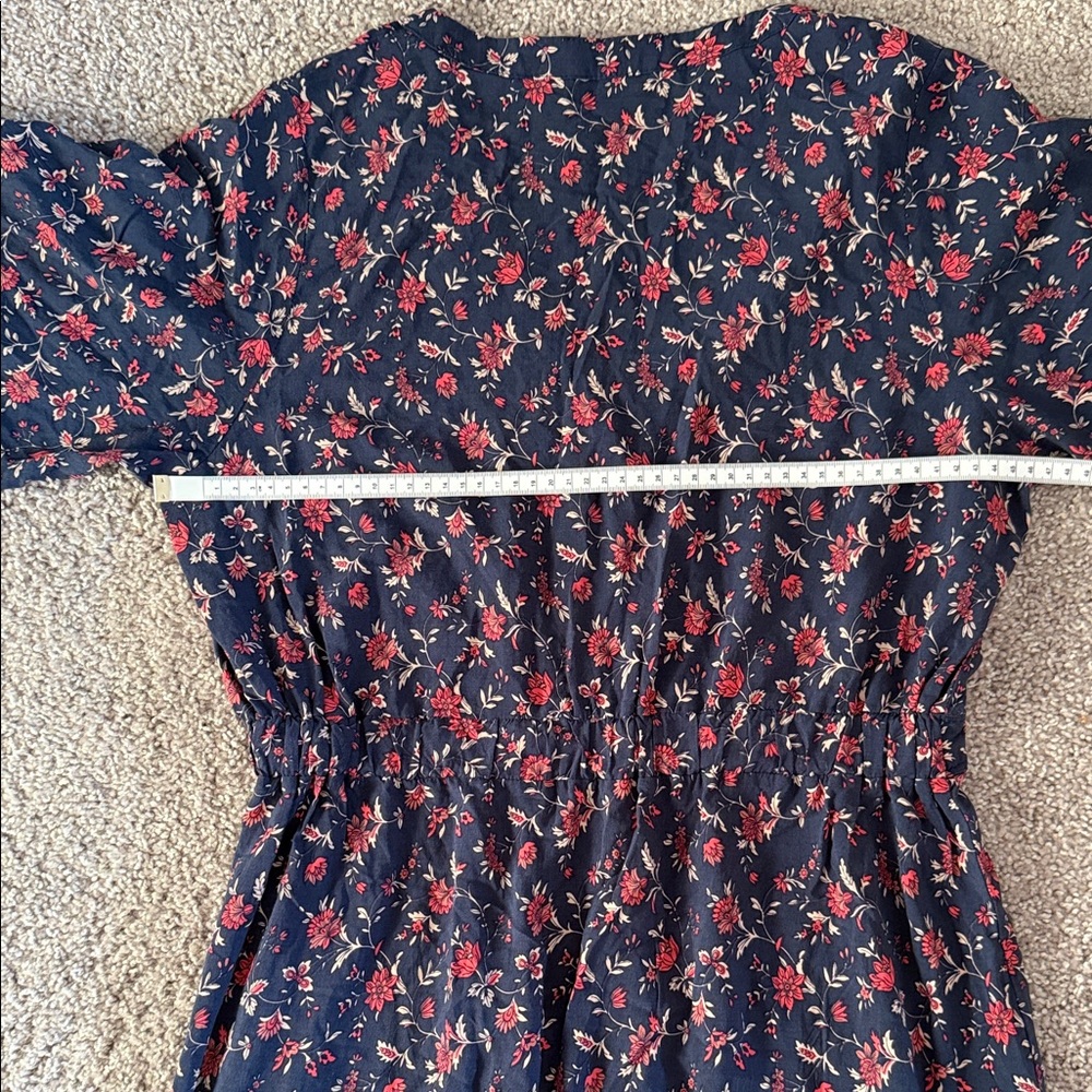 Floral Navy and Pink Maxi Dress - Picture 10 of 11